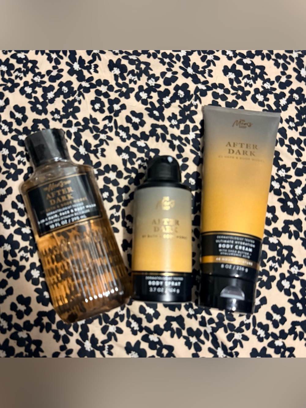 Bath & Body Works Men’s After Dark Grooming Trio - Gold & Black